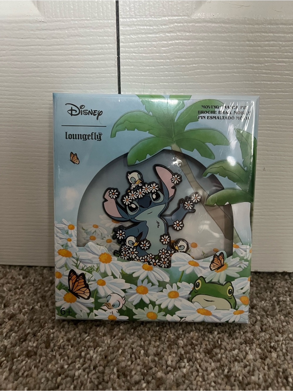 LE Disney Loungefly Stitch Daisies Enamel Pin